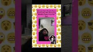 Chrisean Rock [Malone] emotional after Blueface tat 💔 #shorts #celebrity #news