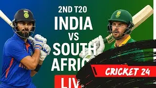 IND vs SA 2nd T20 Live &ndash; Mullanpur Clash | Cricket 24 Gameplay