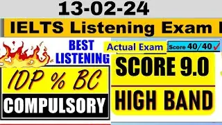 IELTS  LISTENING PRACTICE TEST 2024 WITH ANSWERS | 13 FEBRUARY 2024