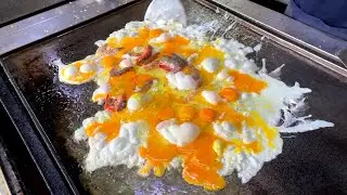 60 Egg Famous Stulang Fried Rice in Malaysia | Malaysia Street Food | Modern Fishing Restaurant