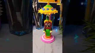 🎨✨ Divine Art in Clay! Watch the Magical Transformation of Jagannath Ji 🛕💫 | #Shorts #art #clayart