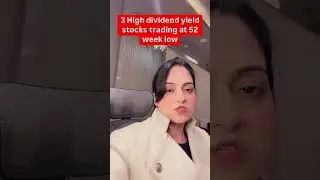 Three high dividend yield stocks trading at 52 week low #reels #stockforbegginers #stockmarket