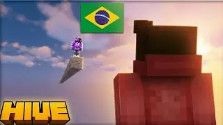 I played With The Best Brazilian MCPE Player on Hive Skywars