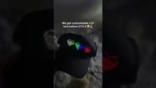 Customizable LED Hat for Any Message #led #hat