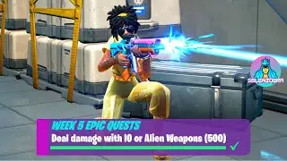 Deal Damage with IO or Alien Weapons (500) | Fortnite Week 5 Epic Quests