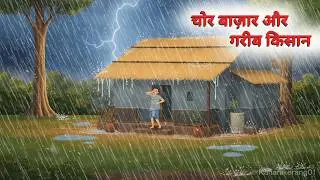 चोर बाज़ार और गरीब किसान  | जादुई छड़ी से इंसाफ़ | Garib Kisan Aur Lalchi Vyapari | Hindi Kahani