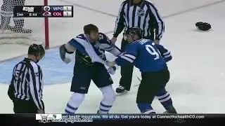 Andrew Ladd vs Gabriel Landeskog Dec 11, 2014