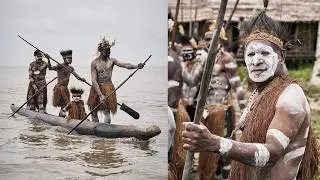 La TRIBU Asmat y su Impactante Ceremonia Guerrera en Papúa Occidental
