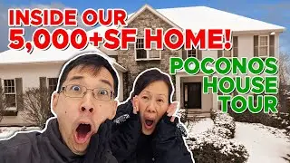 Our Next AirBNB Rental is our largest yet!  7 bedroom Poconos House Tour