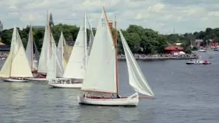 Watching sailing in Stockholm