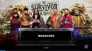 FULL MATCH - Team Bloodline vs. Randy Orton, Kevin Owens, Matt Riddle - War Games Match (WWE2K23)