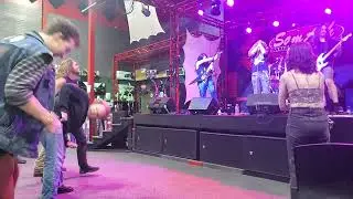 Metal band FOXX performing 