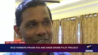 RICE FARMERS PRAISE FAO AND GRDB DRONE PILOT PROJECT