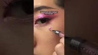 rhinestone heart makeup in time for valentine&rsquo;s day 💖 #valentinesday #makeup #tutorial #makeuptips