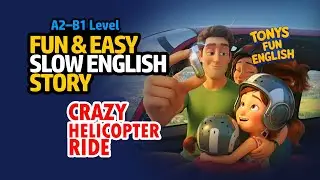 Helicopter Emergency! Learn Action Verbs & Safety Vocabulary | ESL Story for Beginners