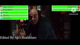 Smurfs (2011) Magic Book Shop Scene with healthbars