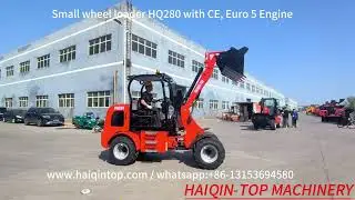 Mini radlader HQ280 with CE  #farmer #radlader #farmloader #hofladen #wheelloader #bachoeloader