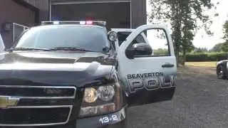 A Chevy Tahoe K9 Unit installation