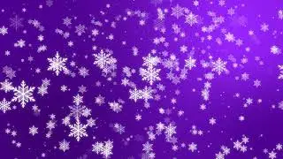 Snowflakes falling 4K Snow background Purple 10 minutes 4K-UHD 60fps