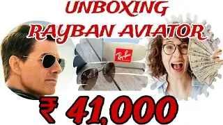 Unboxing Ray-Ban Aviator Sunglasses Rs- 41000 🤩 #unboxing #aviator #tomcruise