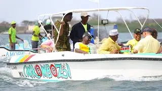 SEE HAPPY DP RUTO ENJOYING A BOAT RIDE IN LAMU!!