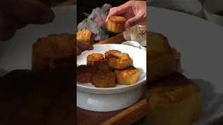 Traditional egg yolk dessert making