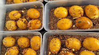 We sell 10 tons of Korean soy-marinated eggs every month. #cook #food #cooking