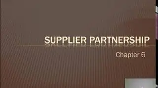 TQM Supplier partnership - Brief Review