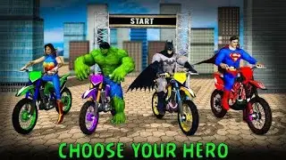 Superhero Tricky Bike game play