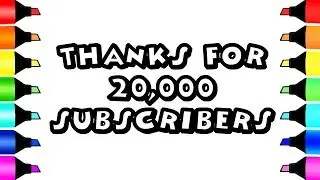 Thank you for 20K subscribers I Fun Pokemon colouring videos for kids
