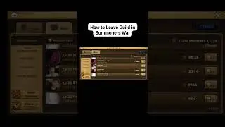 How to Leave in Guild | Summoners War |  