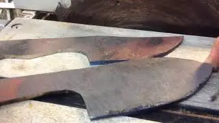 Marking your edge center before  grinding the bevels