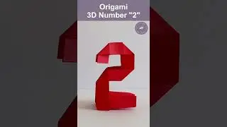 Origami 3D Number 
