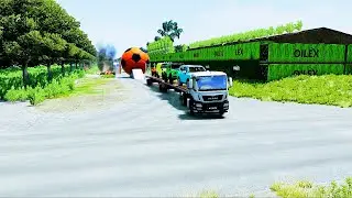 Flatbed Truck vs Extreme Crashes | BeamNG.drive