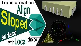 Tips & Tricks in 3D MAX(How to do transformation Align on Sloped surface easily)