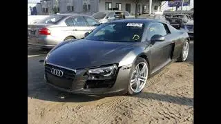 Buying an Audi R8 at cheap from Copart auto auction.