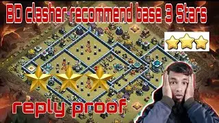 BD CLASH TV Recommend th13 war base 3 star||TH13 War base 3 star attack strategy||#BDCLASHTV
