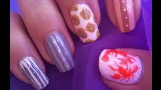 The stylish shirts of Cosmo Kramer - nail art tutorial