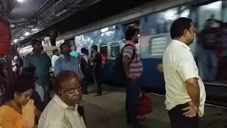 12840 Chennai-Howrah Mail arriving at Bhubaneswar with VSKP WAP 4