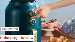 Unboxing + Review + ASMR [Bear 3.6L Air Fryer Multi-functional Oil Free QZG-A14M1] #asmrsounds