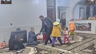 Engineer Babazadeh went with the children to the village house to visit their grandfather and buy fo