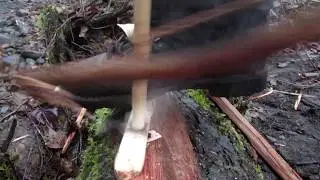 Damp Wood Bow Drill in Real Time