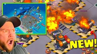 MEGA Flamethrowers, Fire Bombs and WHAT?! (Boom Beach)