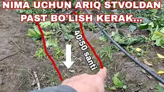 Nima uchun limonlarni sug'aradigan Ariqlarimiz Stvoldan past bo'lishi kerak....