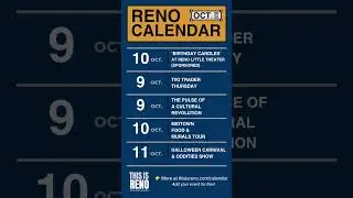 🗓️ Reno, Nevada events for the week of October 6, 2025