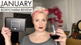 January 2019 Boxycharm Review. With an Organic Red Wine.