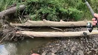 Returning to a nearby creek using only artificial lures this time
