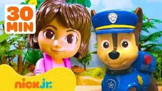 Dora & PAW Patrol TOYS Best Adventures & Rescue Missions! | 30 Minutes | Nick Jr.