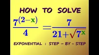 [ MATH OLYMPIAD - ALGEBRA ]   HOW  TO  SOLVE  this  EQUATION  with  EXPONENTIAL  LAWS
