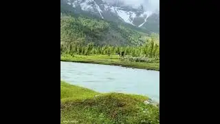 Kalam valley mountains in Pakistan